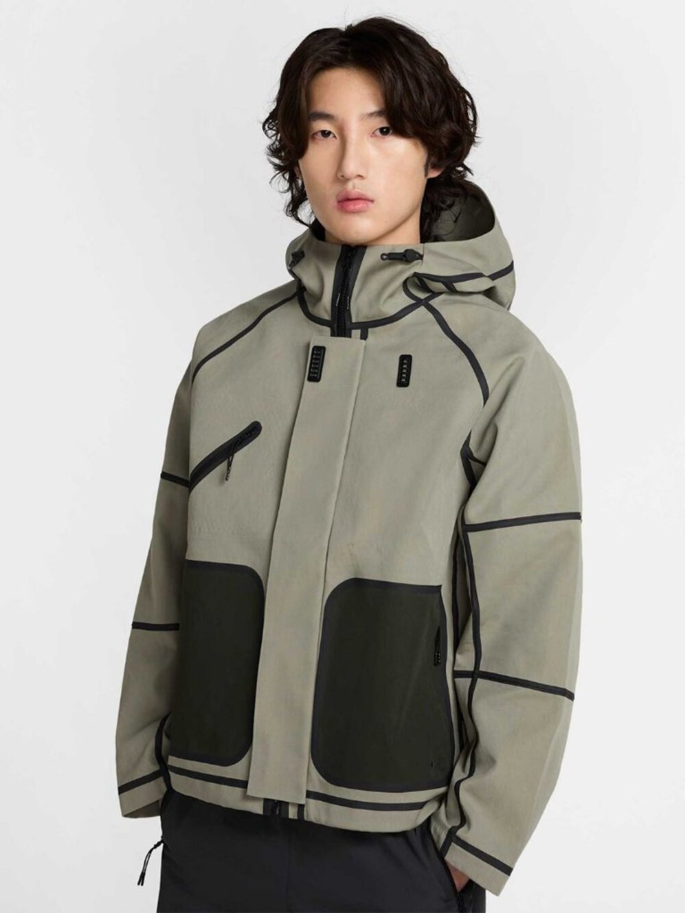 Nike Tech Storm-FIT Hooded Utility Rain Jacket Light Army- Men's XL (HM9473-320)